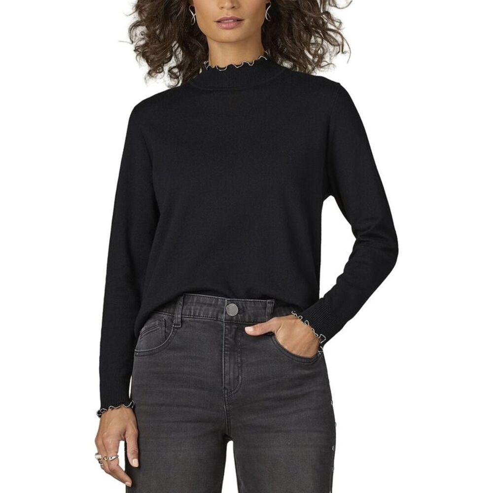 Wit & Wisdom Womens  Mock Neck Sweater